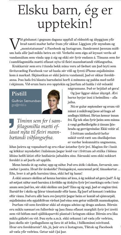 Elsku barn, ég er upptekin!